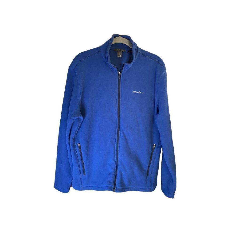 Eddie Bauer men’s Polartec full zip lightweight flannel size med